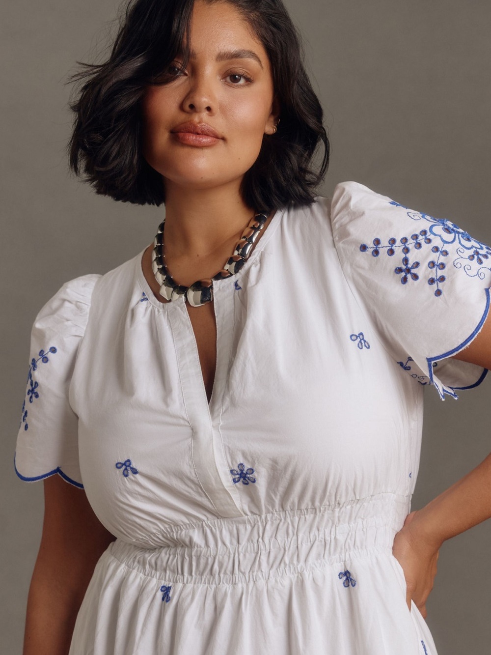 Somerset Maxi Dress Eyelet -S - Picture 4 of 13